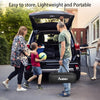 Anbte 2 Adjustable Height Folding Camping Table, Aluminum Roll Top with Storage Net & Bag, 32.2