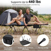 Anbte 400lbs Height Adjustable Camping Cot, 74.8