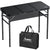 Anbte 3ft Tri-fold Camping Table, 3 Adjustable Height Aluminum Folding Table with Storage Net, for Outdoor BBQ Picnic