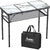 Folding Camping Table, Aluminum Small Folding Table 3 Adjustable Height Max 27.5', Portable Table with Carry Handle, Lightweight, for Outdoor Indoor Travel Camping Picnic BBQ, 34.6' x 15.7'