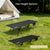 Anbte 400lbs Height Adjustable Camping Cot, 74.8' x 27.5' Folding Bed with Storage Net & Bag, Portable for Camping Travel Beach