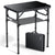 Anbte 22.8' x 15.7' Folding Camping Table, Lightweight Aluminum 3 Height Adjustable Table with Carry Handle & Storage Net for Beach RV Travel