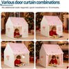 Kids Play Tent with LED Lights - Easy Setup 10 Mins,Large Indoor Outdoor Playroom for Children,Spacious Play Tents for Girls & Boys Ages 3-12, Toys Gift Idea for Birthday Christmas