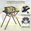 Anbte 2ft Folding Grill Table, 3 Adjustable Height 180lbs Heat-Resistant Metal Table, 24
