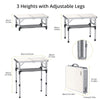 Anbte 3 Adjustable Height Folding Camping Table, 24